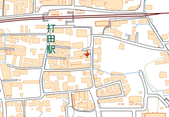 紀の川市一棟アパートガレージ付きの地図