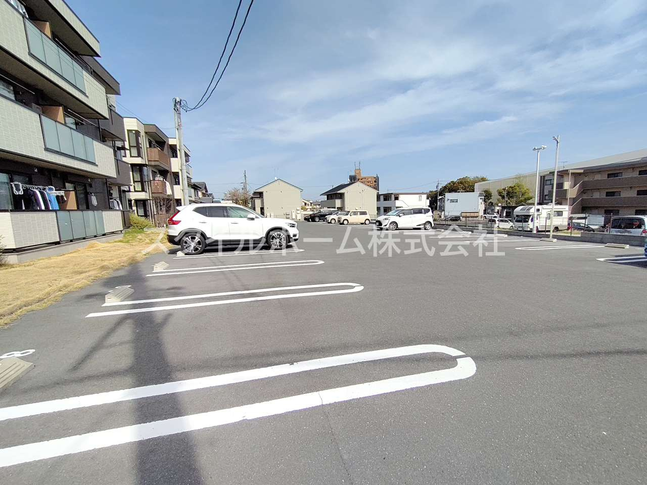 プランドールⅧ　B棟の駐車場