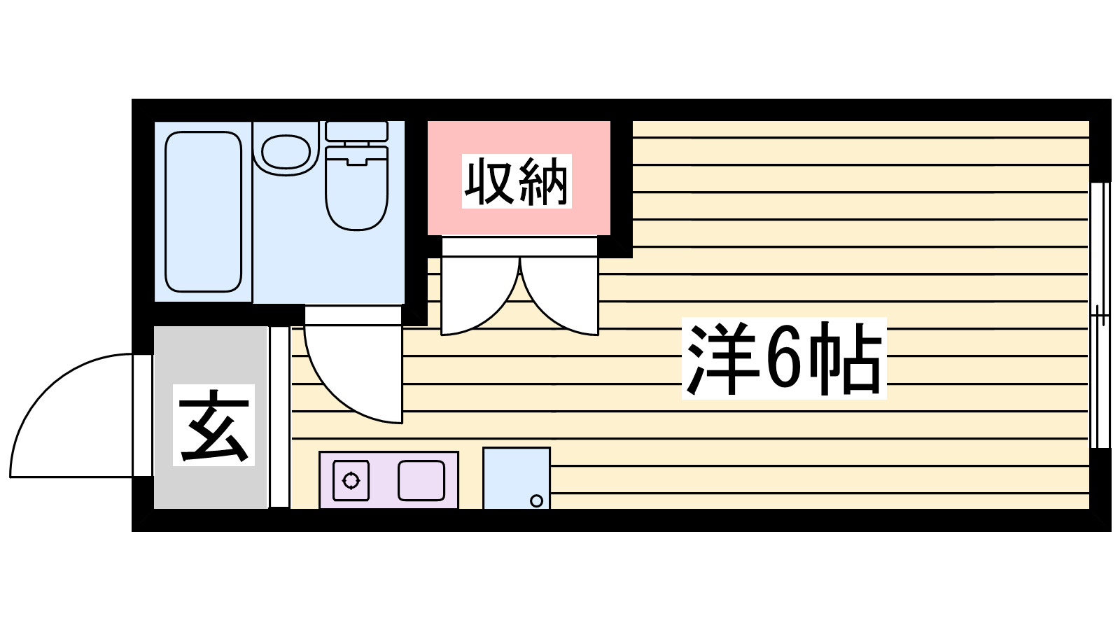 サニーパレス五色山の間取り