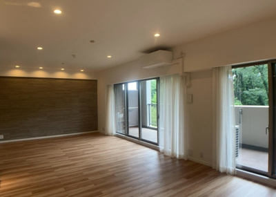 【居間・リビング】 | パークフィーネ南大沢３番館 | 直線タイプはLとDKを一直線に並べた形で対面キッチンのタイプです。一般的なのでよく見かけるかもしれません。直線タイプに似た直接アイランドタイプは、キッチンとダイニングの間に壁がない分広く感じられます。