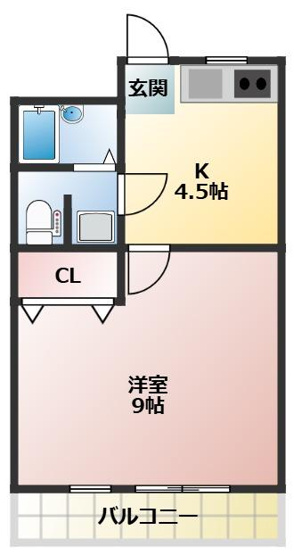 【間取り】 | ウイングコート花田壱番館