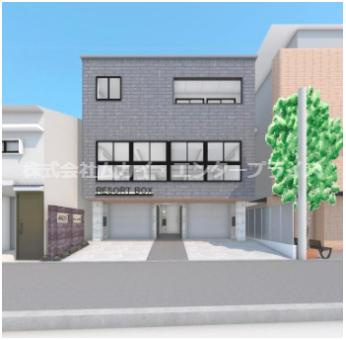ＲＥＳＯＲＴ　ＢＯＸ　住之江の外観パース|外観パースです