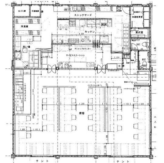 【間取り】 | 旭駅 ロードサイド 貸店舗 1階 64.37坪 原則スケルトン渡し