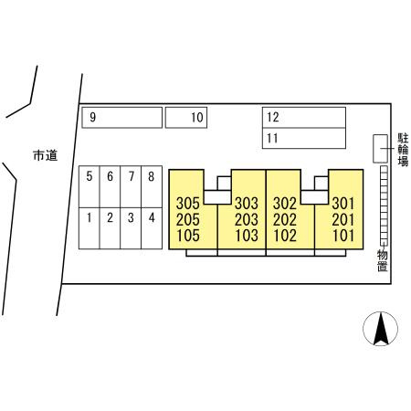 Y'Sレジデンスの区画図