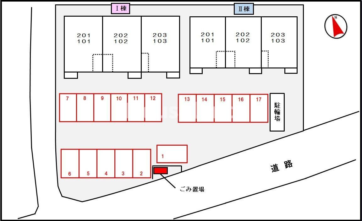 ステッラ　Ⅰの駐車場