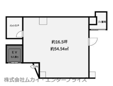 コーニッシュ新北島２階店舗の間取り|90.00㎡