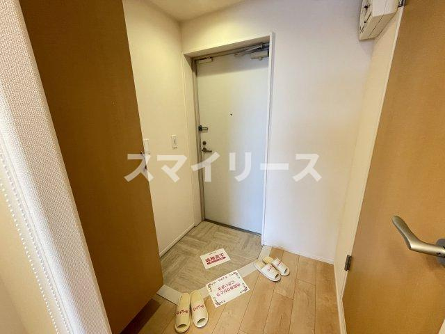 ラフィネ柏の玄関