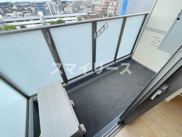 ラフィネ柏のバルコニー
