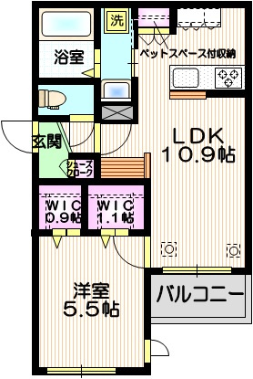 ルクールメゾンの間取り