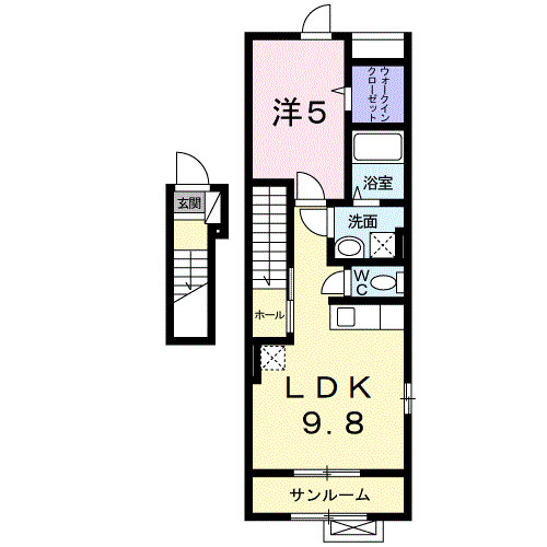 201号室の間取