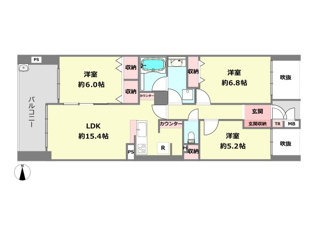 ルネラディウス芦屋川の間取り