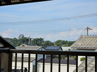 【展望】 | 池州町の小振りな借家 | バルコニーからは国宝・彦根城が望めます！