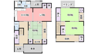 【間取り】 | 池州町の小振りな借家