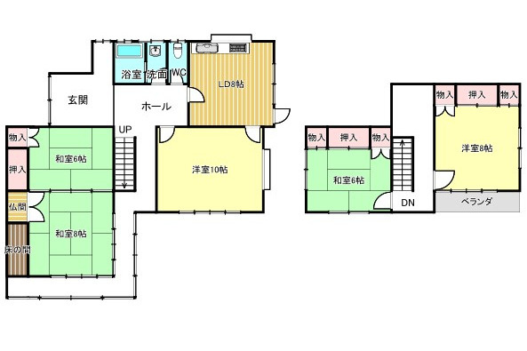 中古住宅　小瀬南2丁目の間取り