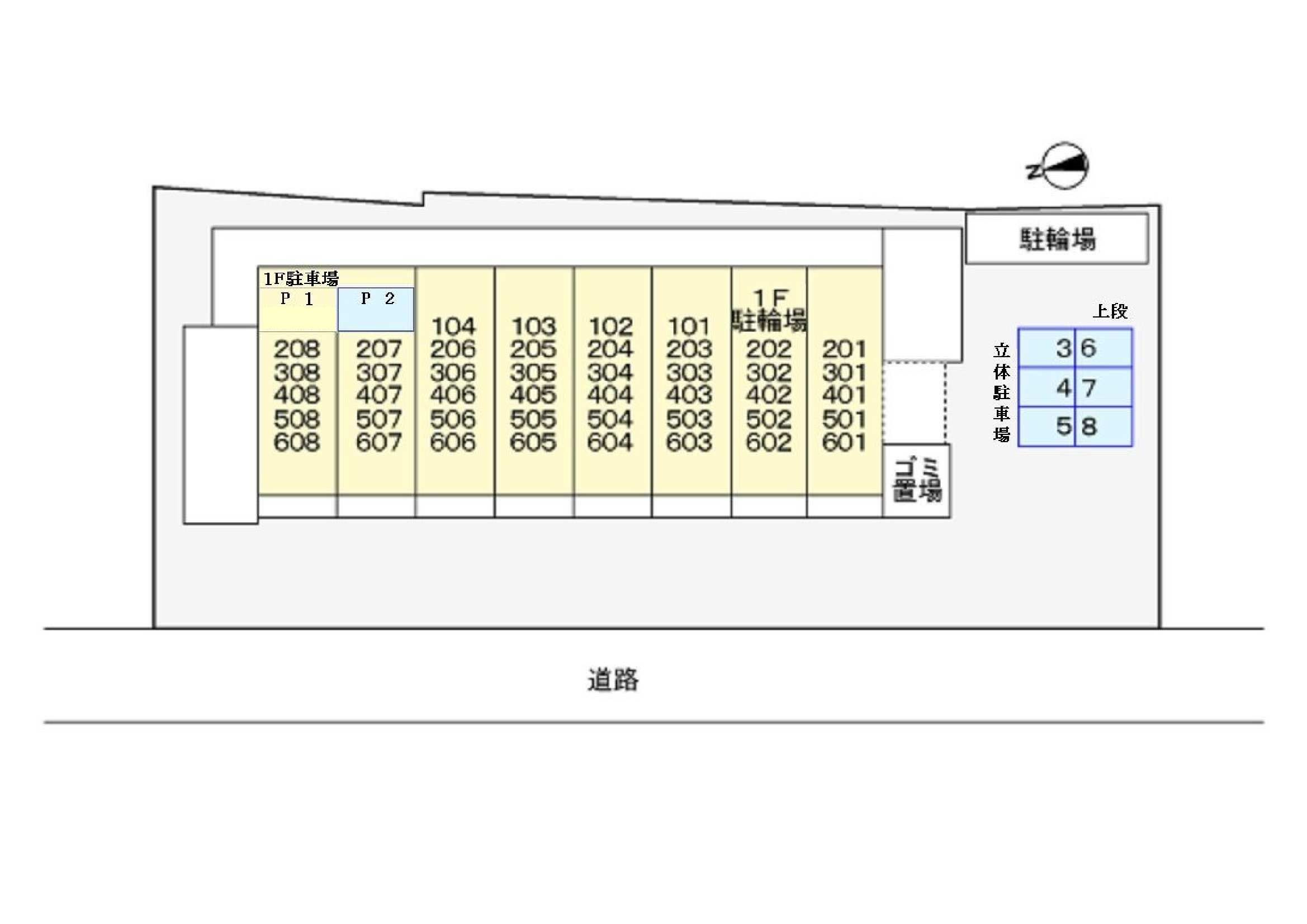 メゾン　ラフレシールの駐車場