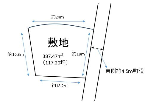 東村山郡山辺町大字山辺の区画図