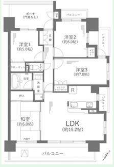 【間取り】 | 【宝マンション港西】✨️仲介手数料無料✨️港西小学校・宝神中学校