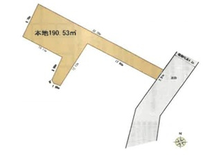 ◎茅ヶ崎市萩園　売地の土地図|土地図◇敷地面積58坪以上◇