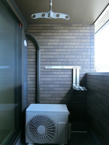 ヒカルサ米子Ⅰのバルコニー