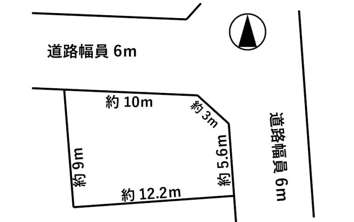土地　北野町の土地図