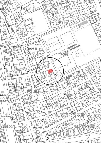 土地　北野町の地図