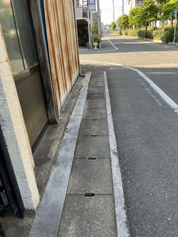 土地　北野町の前面道路含む現地写真|東側道路　南から