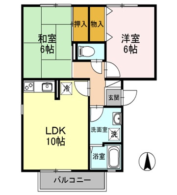 フリーデンⅢの間取り