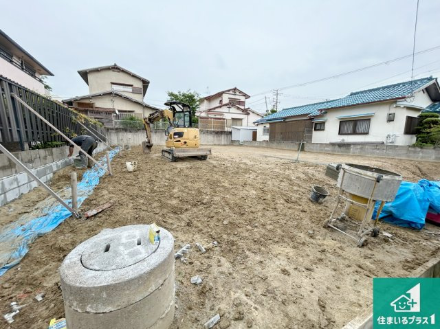 堺市西区堀上緑町　第2期　新築一戸建ての外観|周辺は落ち着いた街並みの住宅地！子育てがしやすい住環境です！まだ未完成ですが、現地でしかわからない事もございます。是非一度ご覧ください。