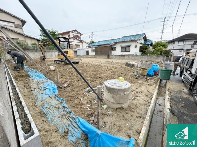 堺市西区堀上緑町　第2期　新築一戸建ての外観|現在の進捗状況です！順調に作業進行中、完成が待ち遠しいです！詳細の間取り等、お気軽にお問い合わせください！