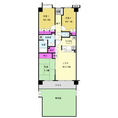 【間取り】 | 藤和シティホームズ湘南台弐番館