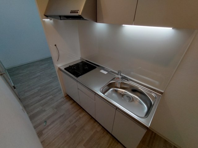 神戸市長田区松野通３丁目の賃貸マンションのキッチン|システムキッチン（ガス２口）