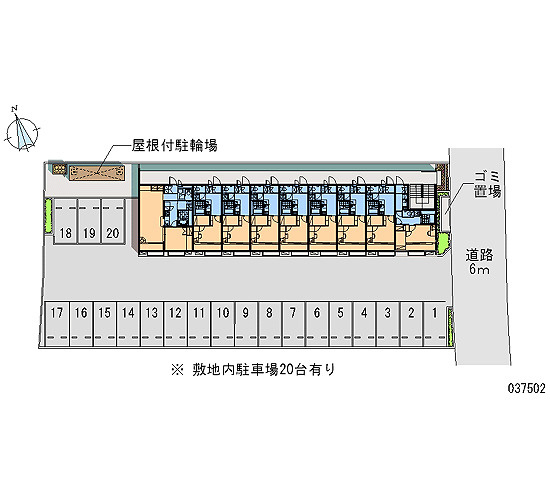 レオパレス稲荷前の駐車場|画像4