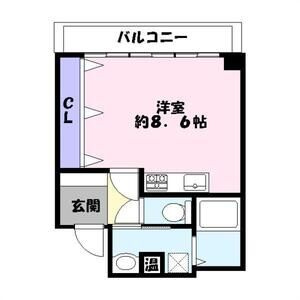 シャトー三和南車崎の間取り|単身の方におすすめ！