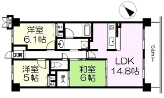 【間取り】 | シャルマンコーポ大津のぞみケ丘