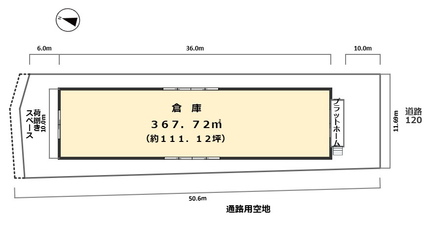 入間市大字寺竹の倉庫の間取り