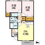 ビズビー広瀬 B棟　2DKの画像