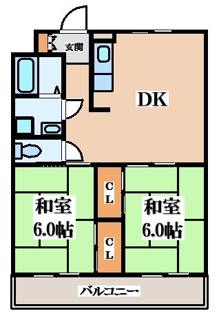【間取り】 | サンハイツⅠ