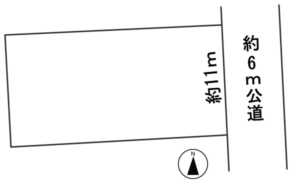 ６５０７８　岐阜市福光東二丁目土地の区画図