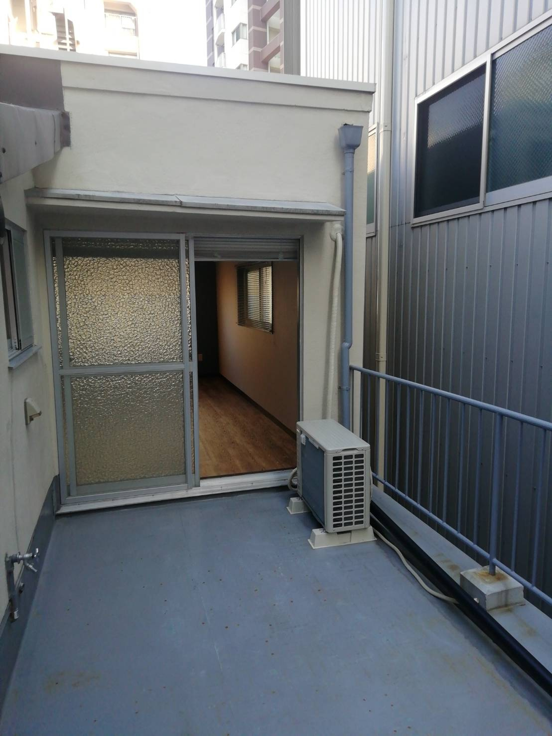 天王寺国分町のバルコニー