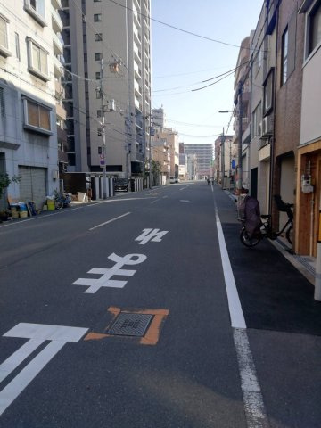 天王寺国分町の前面道路含む現地写真