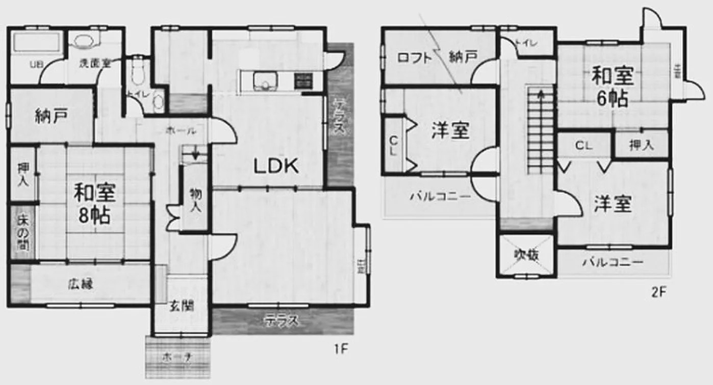 「フルリフォーム済」「4SLDK」宮下 築29年の間取り