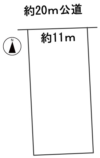 ６５０７７　岐阜市福光東二丁目　土地の区画図