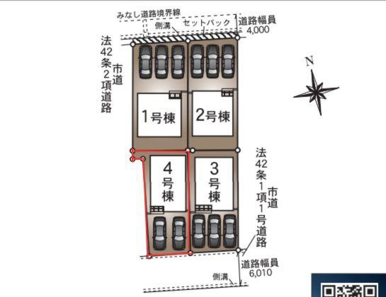 森第7-4号棟の区画図|※図面と現況が異なる場合は現況を優先させていただきます。