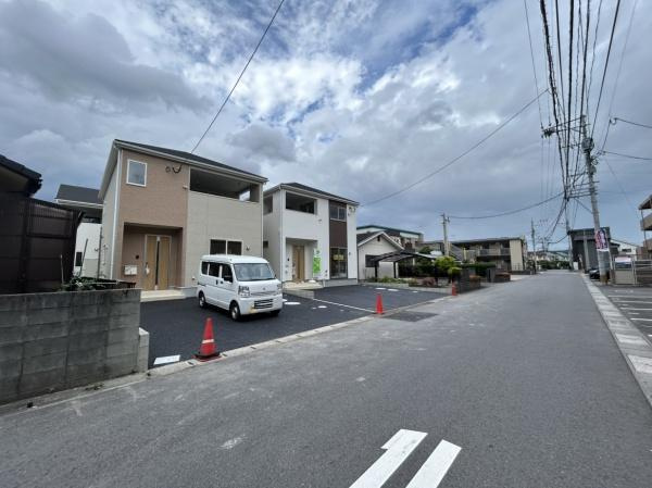 森第7-4号棟の前面道路含む現地写真|前面道路を含む現地（2025年6月撮影）