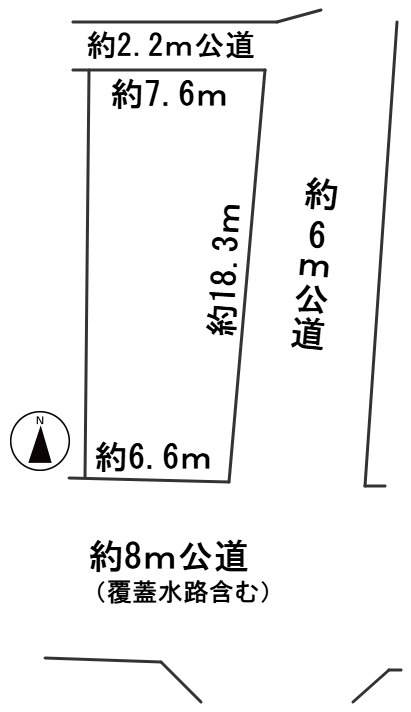 ６５０１０　岐阜市福光南町土地の区画図