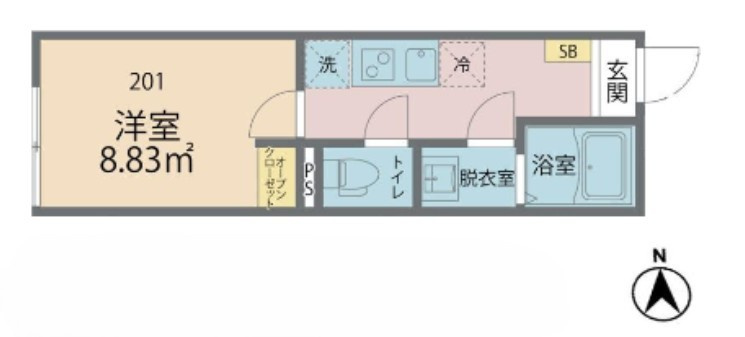 カインドネス東大和Ｎｏｒｔｈの間取り