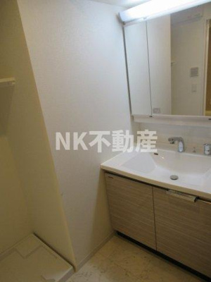 【洗面所】 | Grand Paseo south（グランパセオサウス）（河内永和賃貸） | 忙しい朝には欠かせない洗面所です