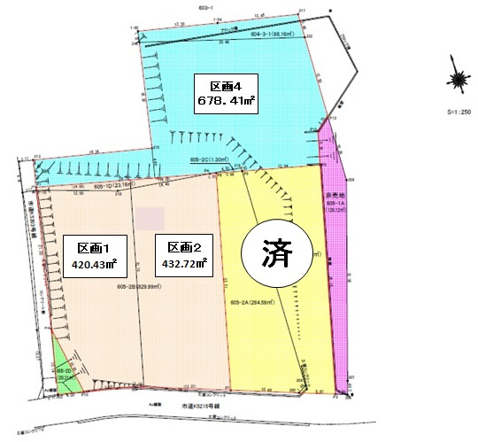 那須烏山市上境　区画1の土地図