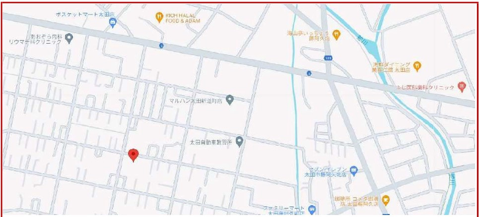 太田市由良町　Kダンパー　全17区画の地図