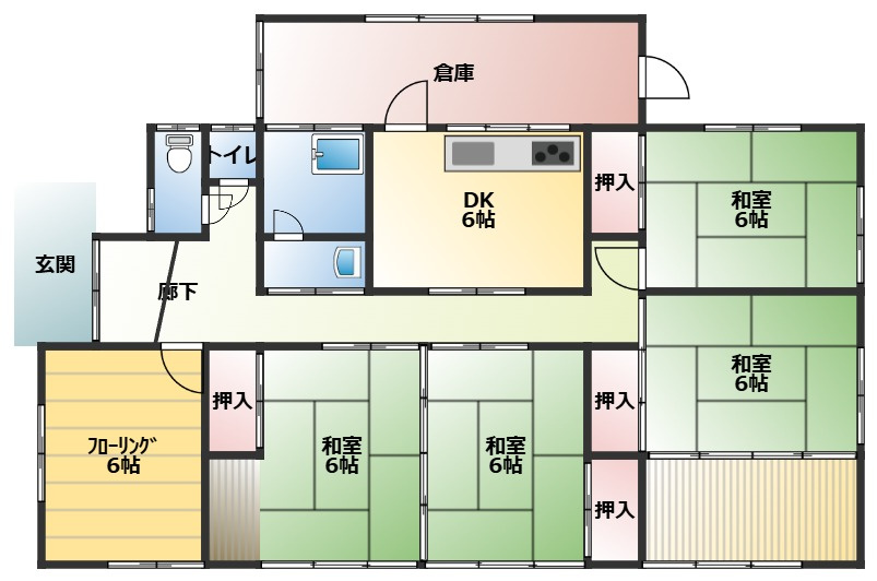 宮野上一戸建ての間取り